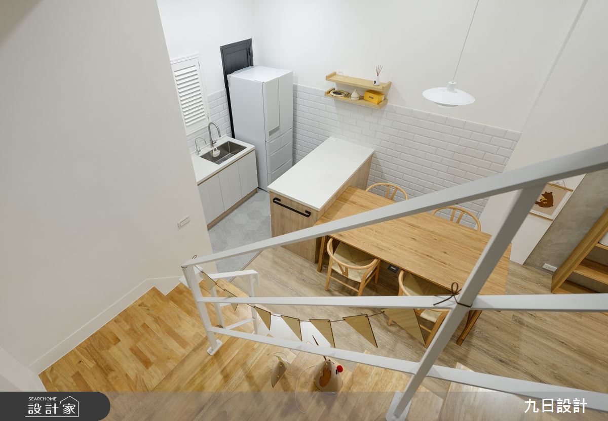 28坪老屋(16~30年)＿北歐風樓梯案例圖片＿九日室內裝修設計＿九日_34之13