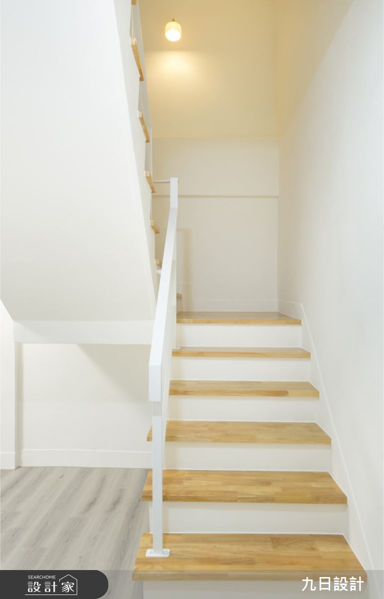 28坪老屋(16~30年)＿北歐風樓梯案例圖片＿九日室內裝修設計＿九日_34之14