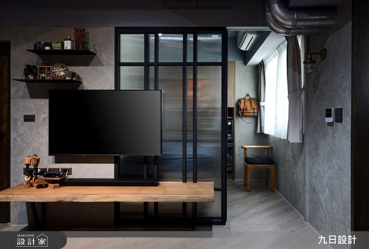 26坪老屋(16~30年)＿工業風客廳案例圖片＿九日室內裝修設計＿九日_38之7