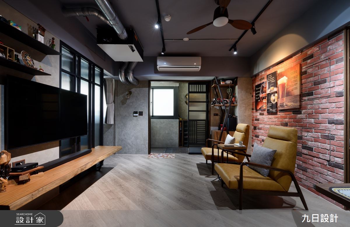 26坪老屋(16~30年)＿工業風客廳案例圖片＿九日室內裝修設計＿九日_38之4