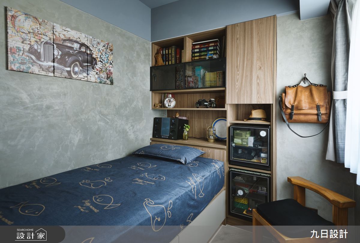 26坪老屋(16~30年)＿工業風臥室案例圖片＿九日室內裝修設計＿九日_38之14