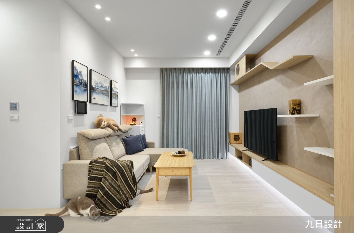 18坪新成屋(5年以下)＿北歐風客廳案例圖片＿九日室內裝修設計＿九日_43之8