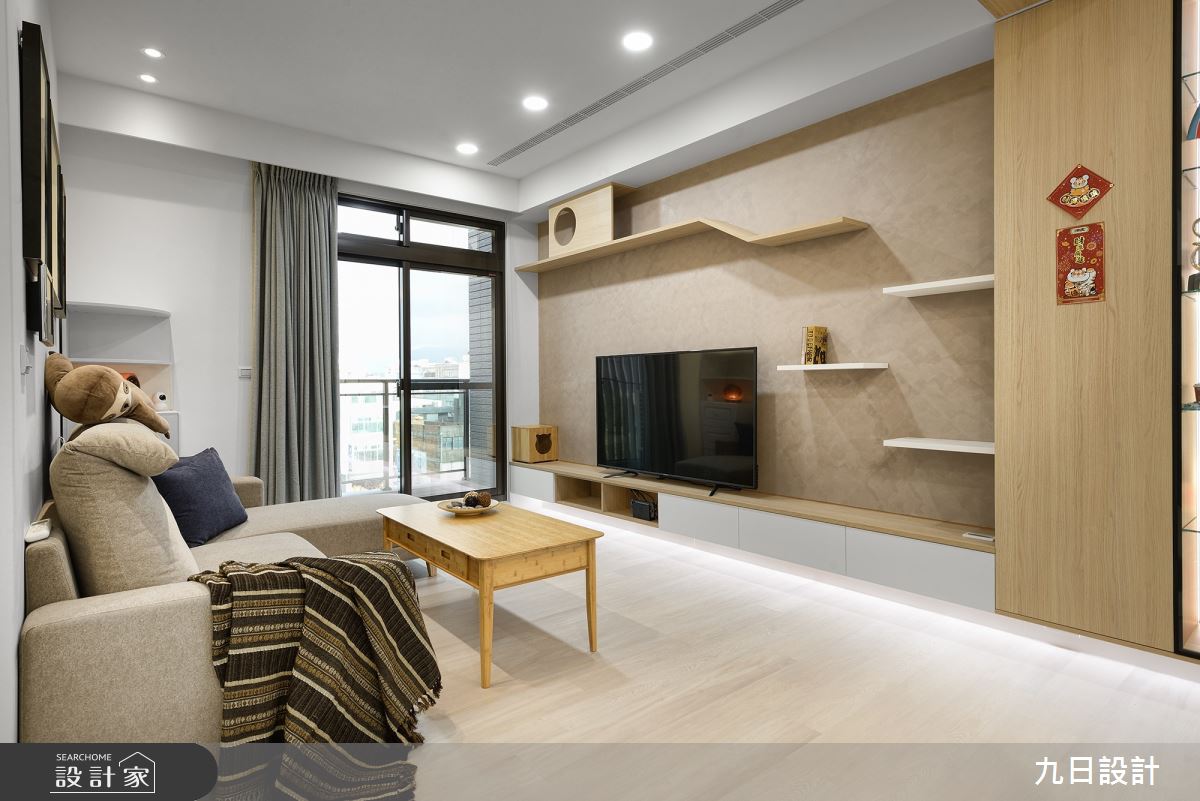 18坪新成屋(5年以下)＿北歐風客廳案例圖片＿九日室內裝修設計＿九日_43之10