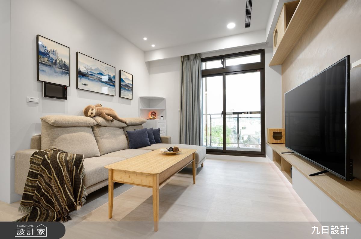 18坪新成屋(5年以下)＿北歐風客廳案例圖片＿九日室內裝修設計＿九日_43之11