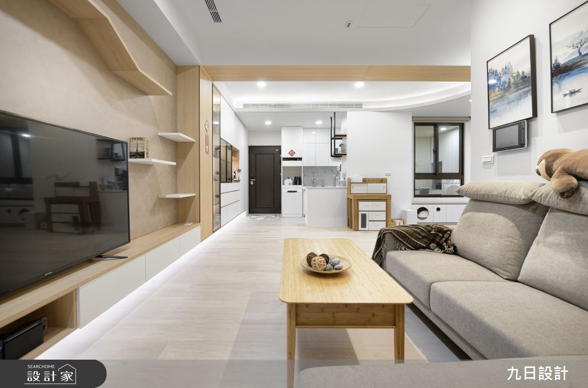 18坪新成屋(5年以下)＿北歐風客廳案例圖片＿九日室內裝修設計＿九日_43之12