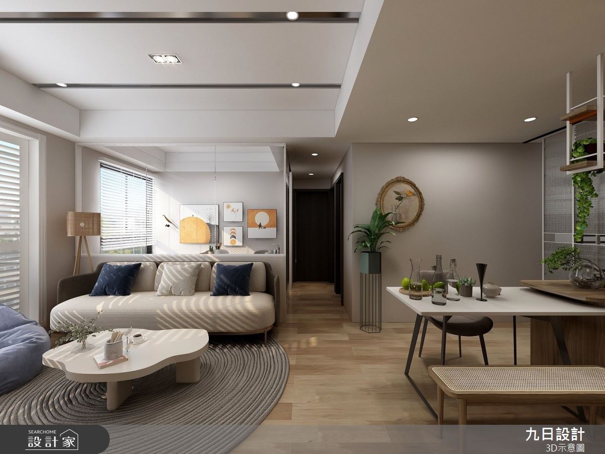 22坪預售屋＿現代風客廳餐廳案例圖片＿九日室內裝修設計＿九日_44之8
