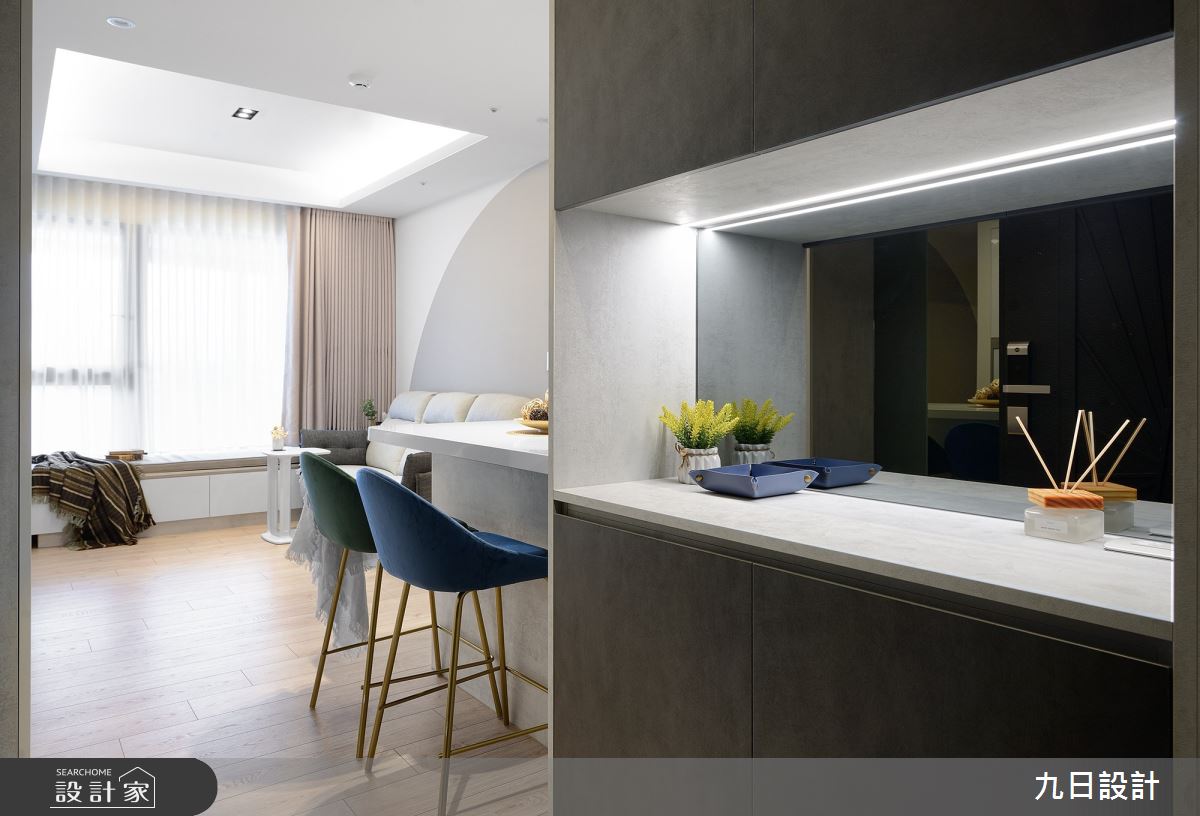 21坪新成屋(5年以下)＿現代風玄關中島案例圖片＿九日室內裝修設計＿九日_45之2