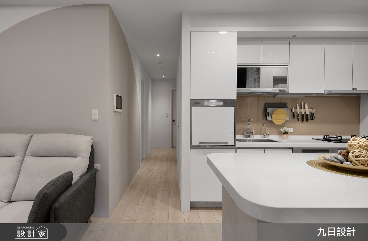 21坪新成屋(5年以下)＿現代風客廳中島案例圖片＿九日室內裝修設計＿九日_45之8