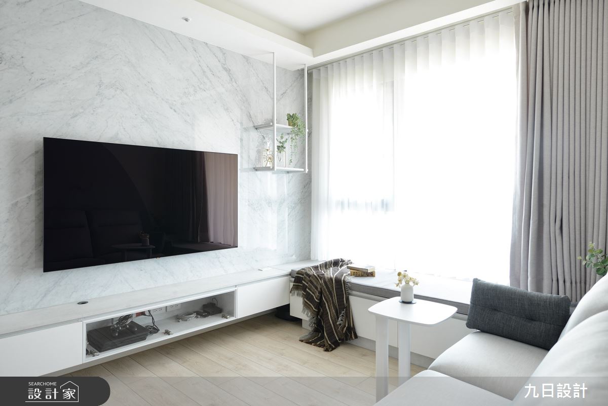 21坪新成屋(5年以下)＿現代風客廳臥榻案例圖片＿九日室內裝修設計＿九日_45之13