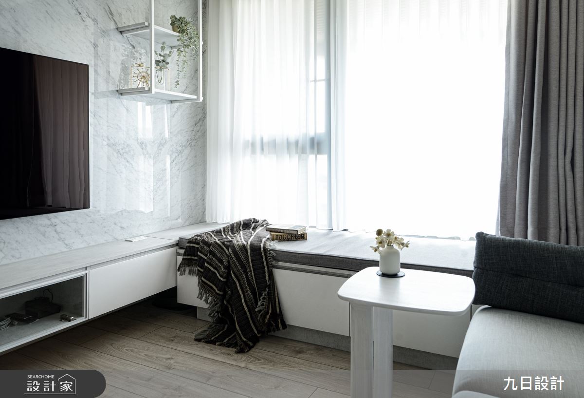 21坪新成屋(5年以下)＿現代風客廳臥榻案例圖片＿九日室內裝修設計＿九日_45之15