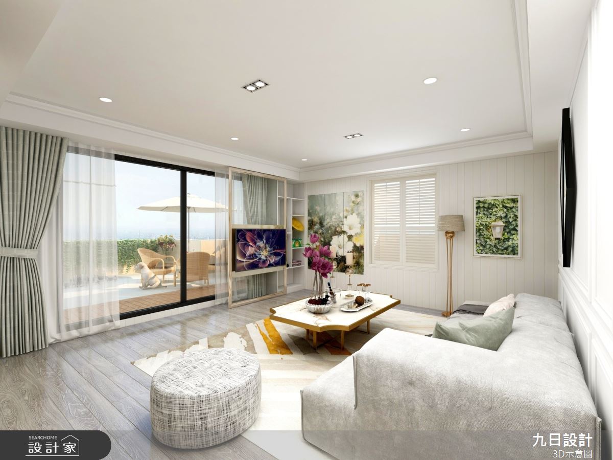 90坪新成屋(5年以下)＿混搭風客廳案例圖片＿九日室內裝修設計＿九日_46之9