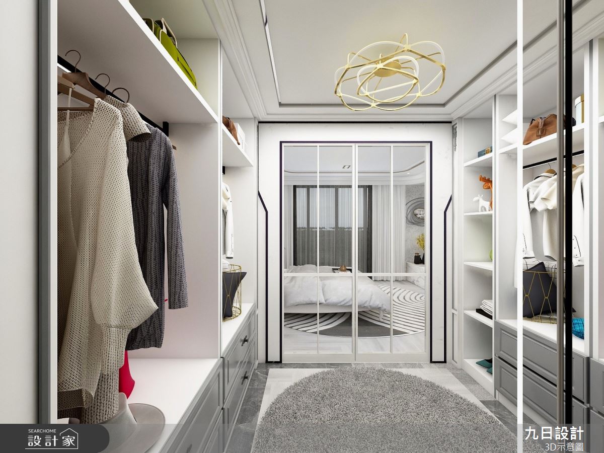 79坪新成屋(5年以下)＿混搭風更衣間案例圖片＿九日室內裝修設計＿九日_47之14