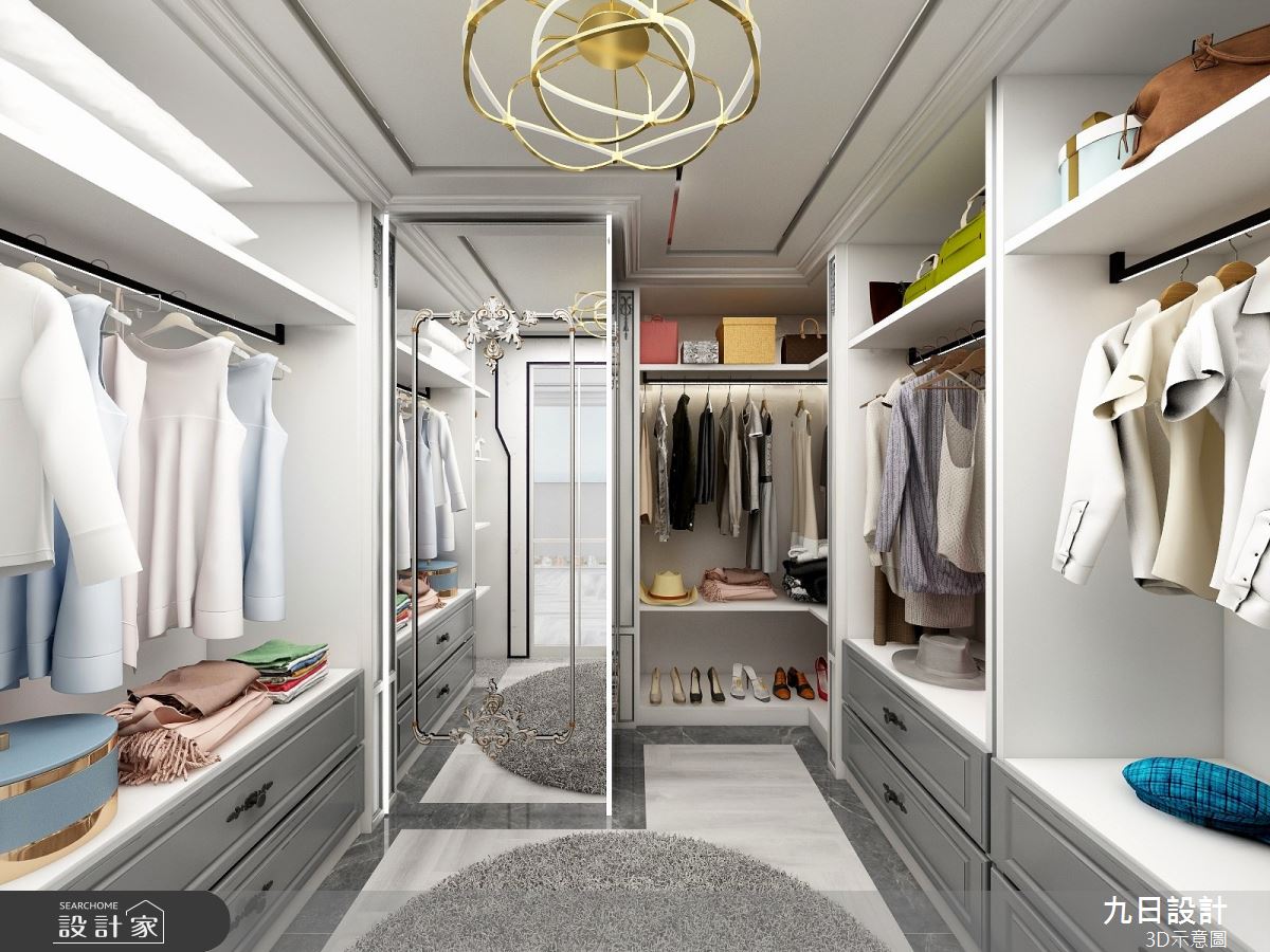 79坪新成屋(5年以下)＿混搭風更衣間案例圖片＿九日室內裝修設計＿九日_47之15