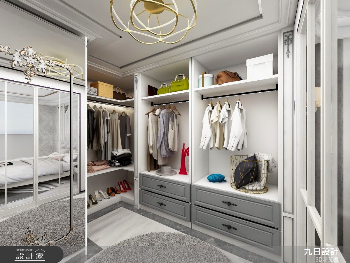 79坪新成屋(5年以下)＿混搭風更衣間案例圖片＿九日室內裝修設計＿九日_47之16