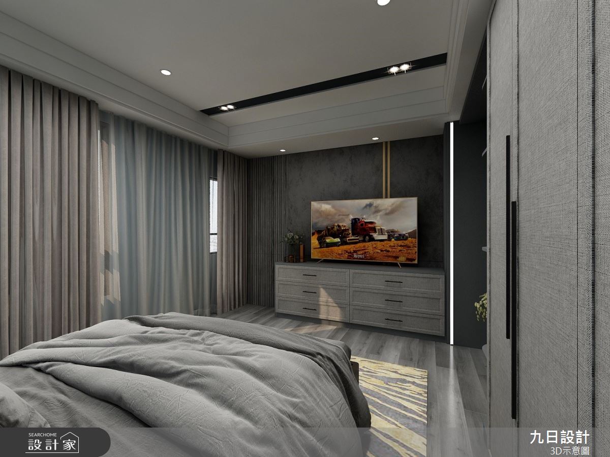 79坪新成屋(5年以下)＿混搭風臥室客房案例圖片＿九日室內裝修設計＿九日_47之17