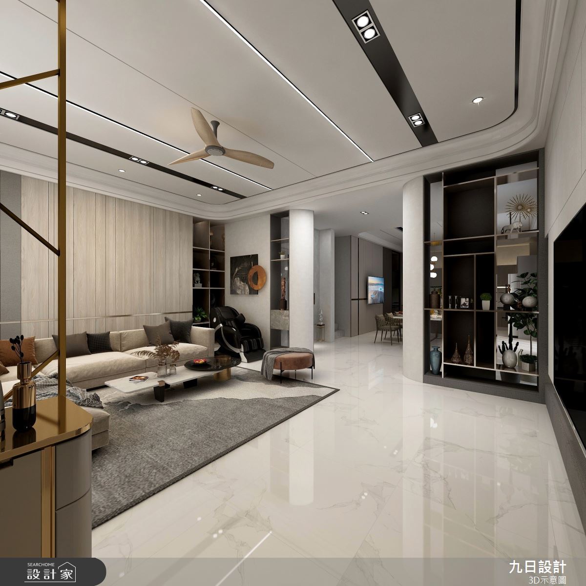 新成屋(5年以下)＿現代風客廳案例圖片＿九日室內裝修設計＿九日_48之2