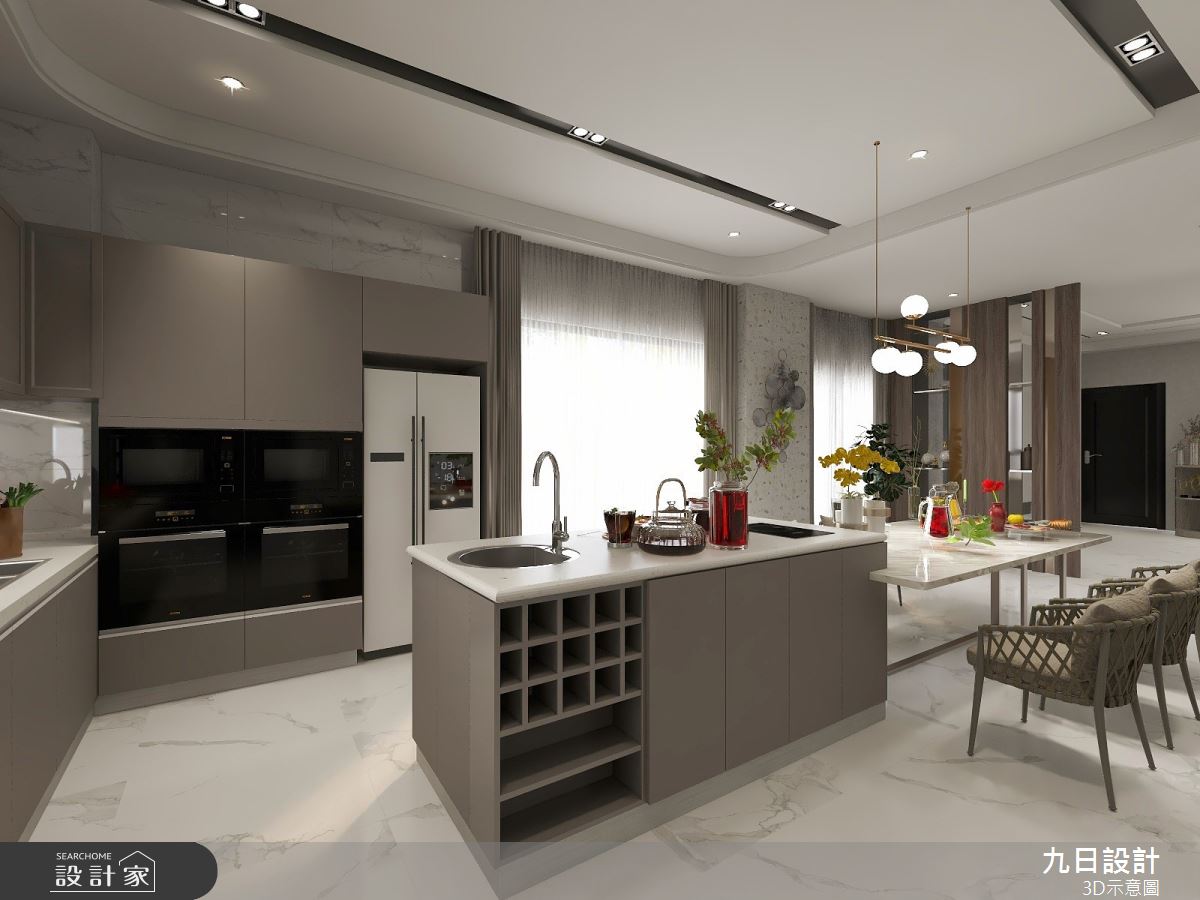 新成屋(5年以下)＿現代風餐廳廚房中島案例圖片＿九日室內裝修設計＿九日_48之7