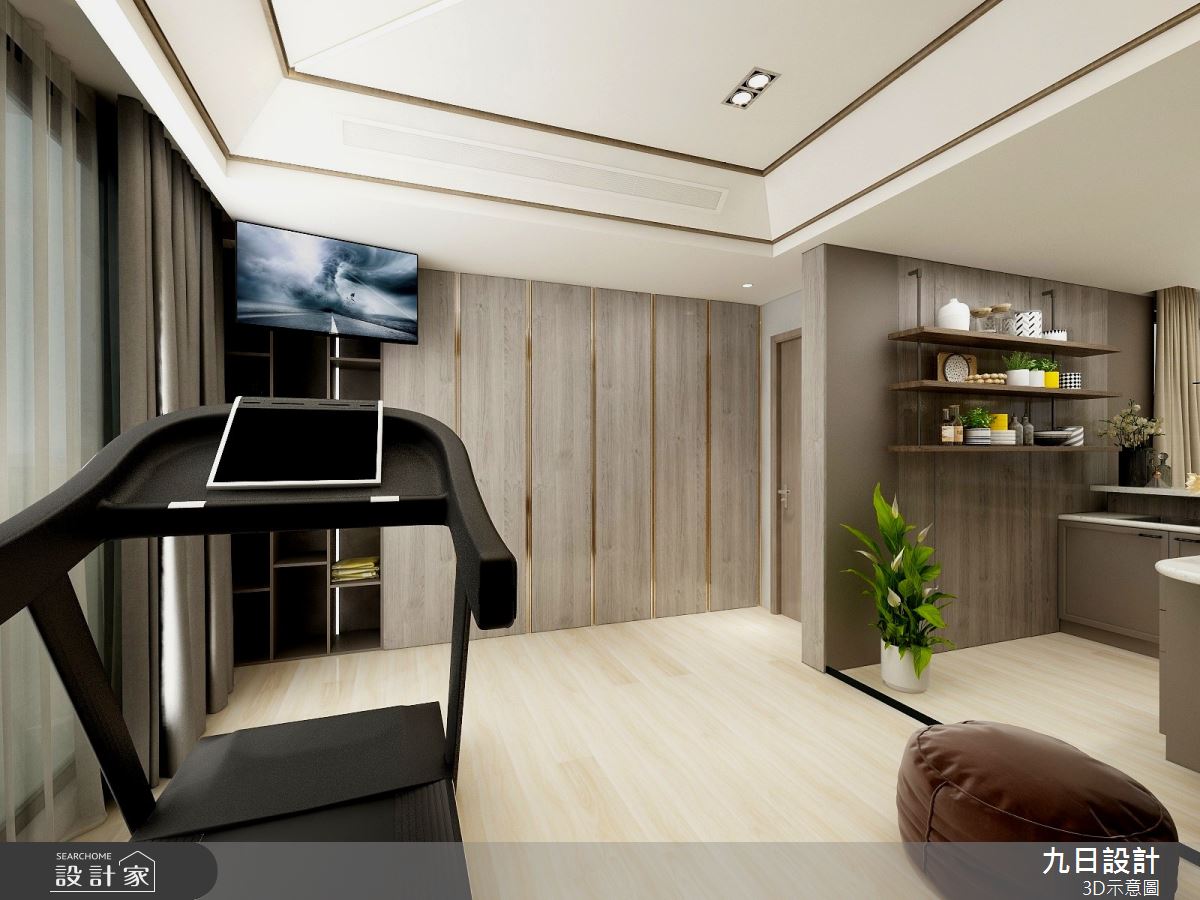 新成屋(5年以下)＿現代風家庭健身房案例圖片＿九日室內裝修設計＿九日_48之19