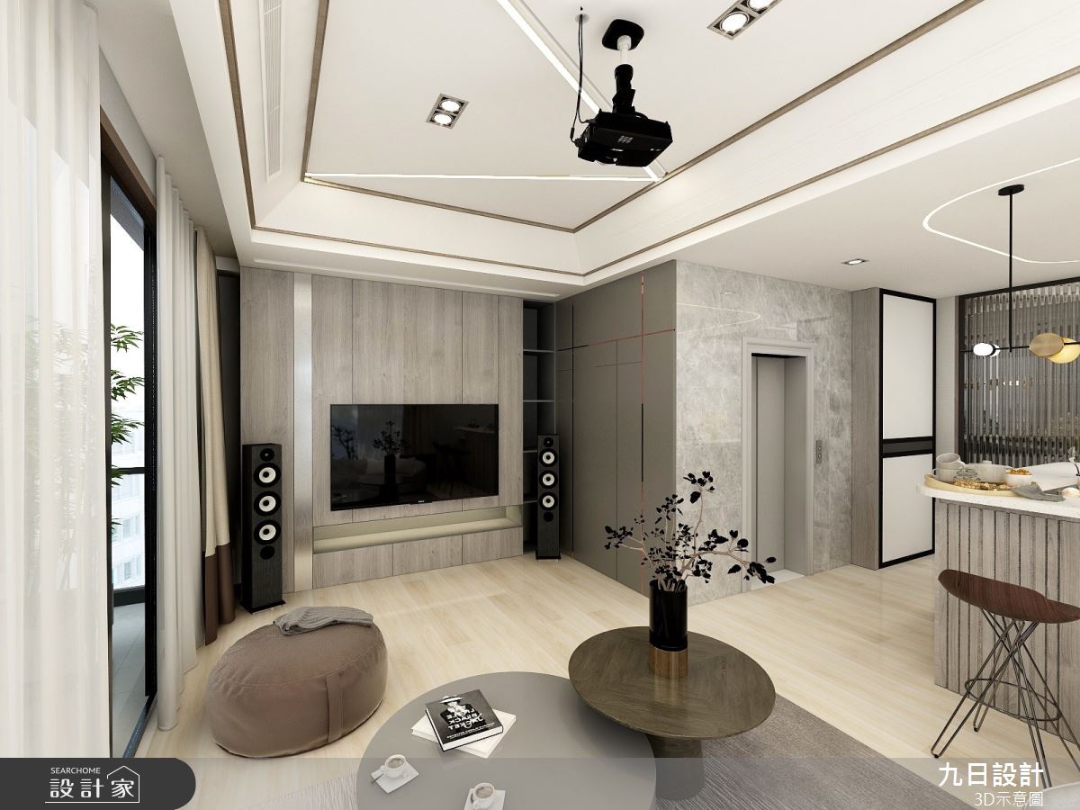 新成屋(5年以下)＿現代風客廳廚房案例圖片＿九日室內裝修設計＿九日_48之21