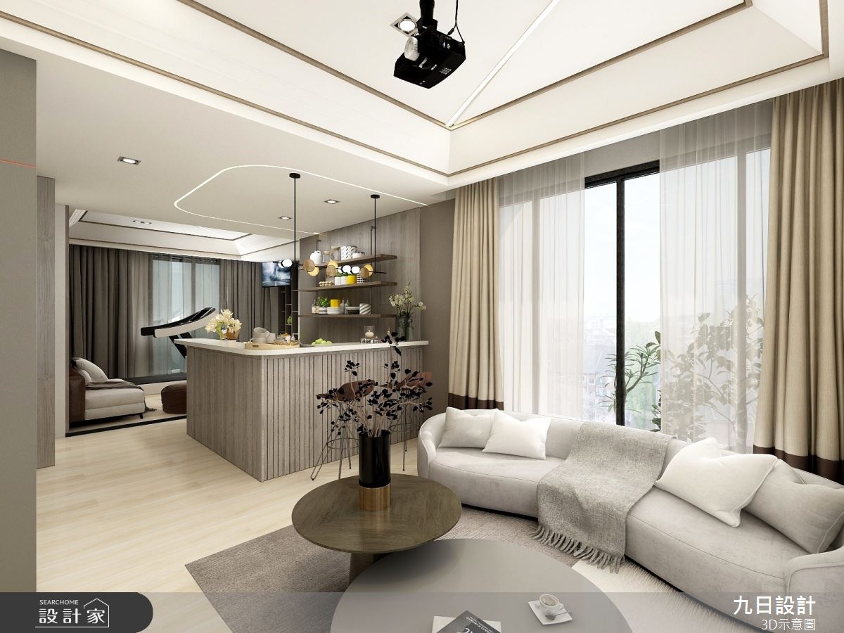 新成屋(5年以下)＿現代風客廳廚房案例圖片＿九日室內裝修設計＿九日_48之20