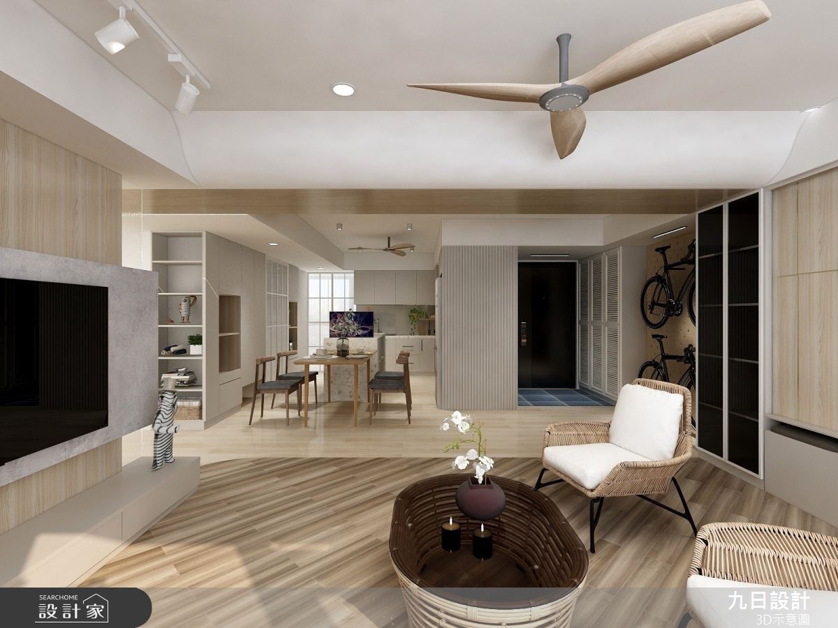 43坪中古屋(5~15年)＿混搭風玄關客廳餐廳案例圖片＿九日室內裝修設計＿九日_49之4