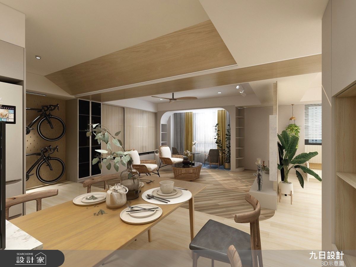 43坪中古屋(5~15年)＿混搭風客廳餐廳案例圖片＿九日室內裝修設計＿九日_49之10