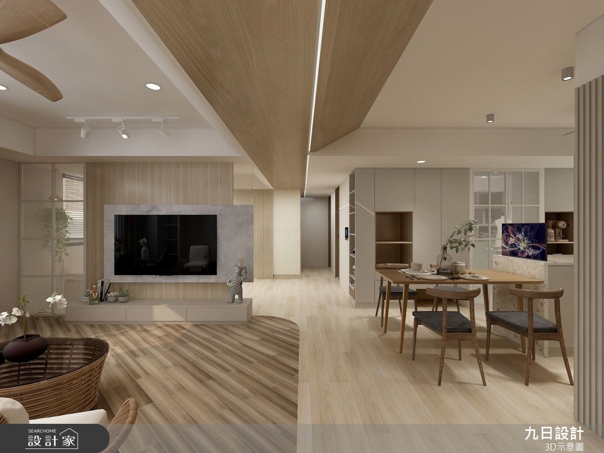 43坪中古屋(5~15年)＿混搭風客廳餐廳案例圖片＿九日室內裝修設計＿九日_49之7