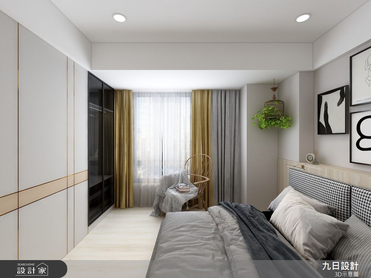 43坪中古屋(5~15年)＿混搭風臥室案例圖片＿九日室內裝修設計＿九日_49之12
