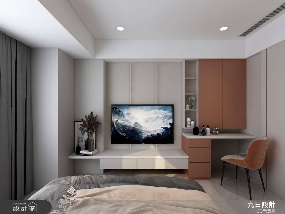 43坪中古屋(5~15年)＿混搭風臥室案例圖片＿九日室內裝修設計＿九日_49之14