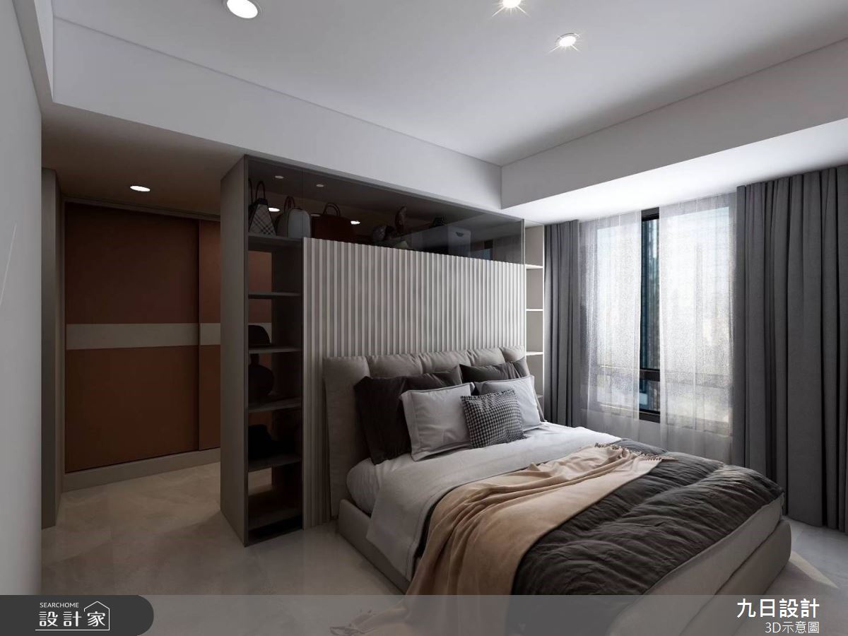 43坪中古屋(5~15年)＿混搭風臥室案例圖片＿九日室內裝修設計＿九日_49之16
