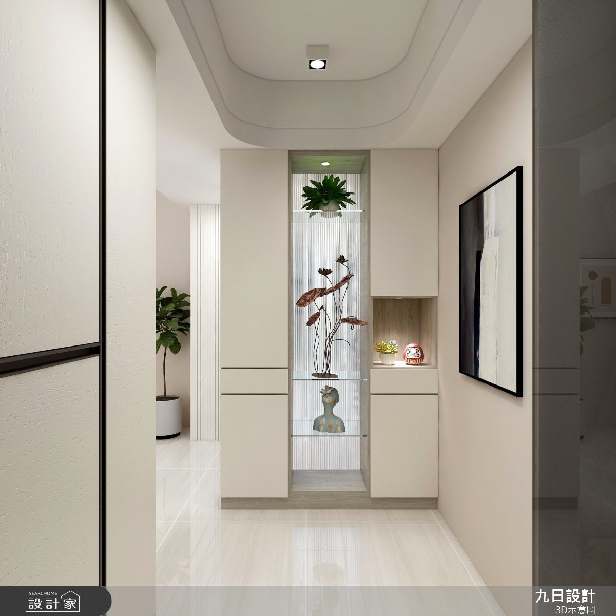 21坪新成屋(5年以下)＿混搭風玄關案例圖片＿九日室內裝修設計＿九日_50之1