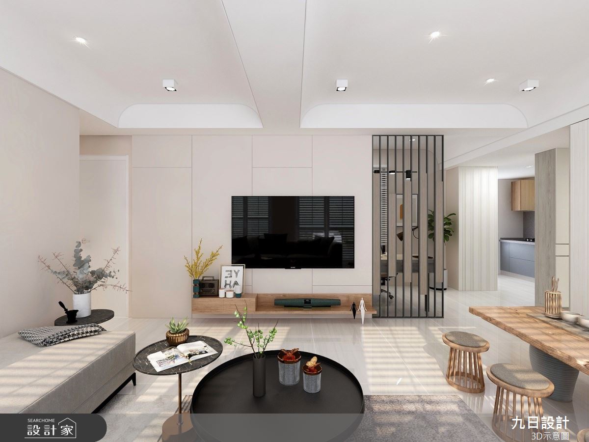 21坪新成屋(5年以下)＿混搭風客廳案例圖片＿九日室內裝修設計＿九日_50之3