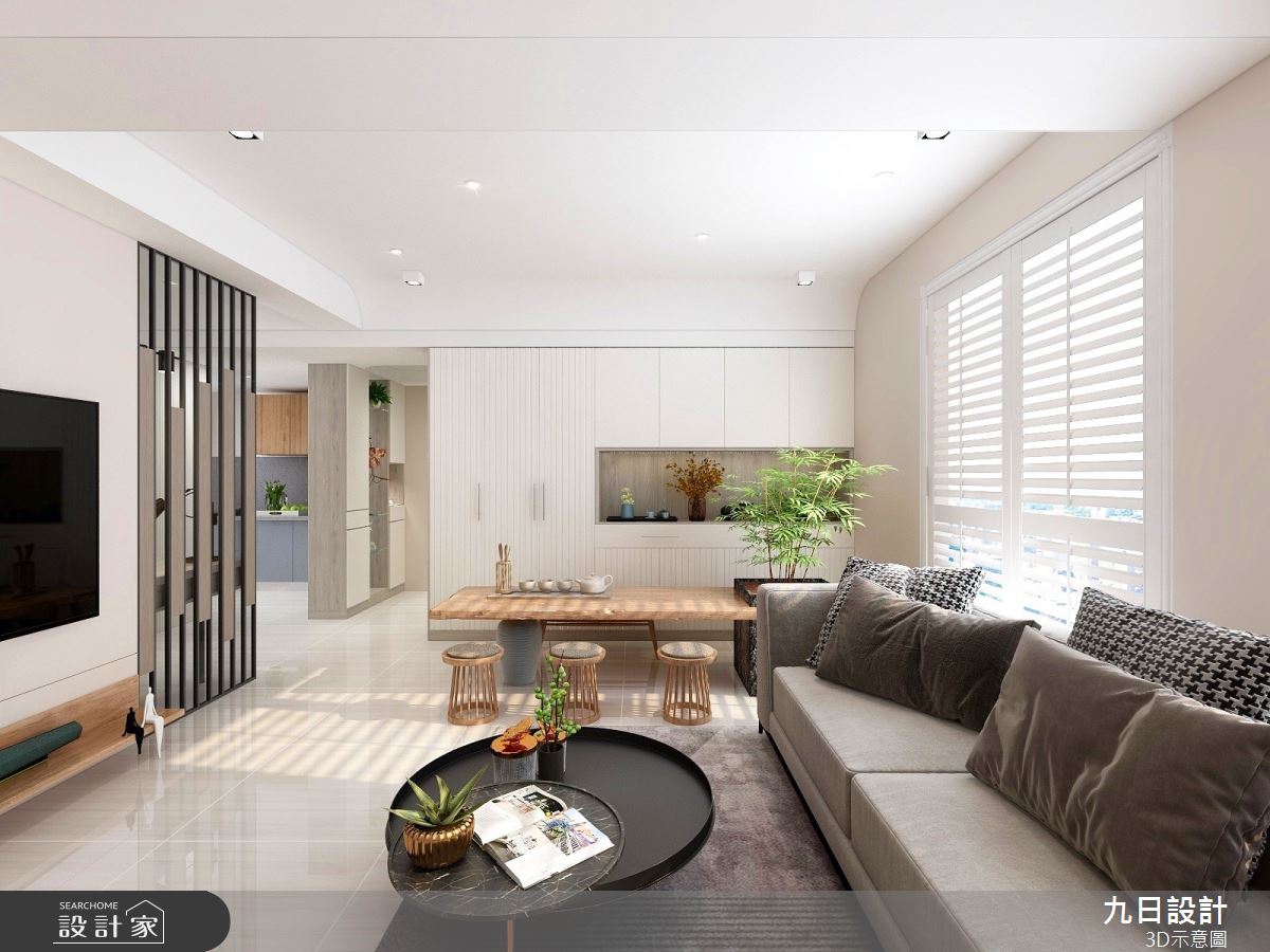 21坪新成屋(5年以下)＿混搭風客廳案例圖片＿九日室內裝修設計＿九日_50之5