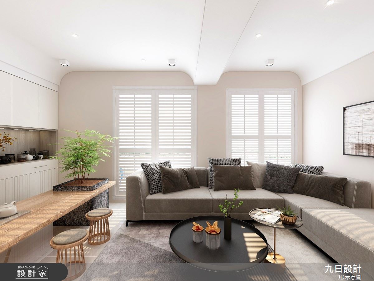 21坪新成屋(5年以下)＿混搭風客廳案例圖片＿九日室內裝修設計＿九日_50之6