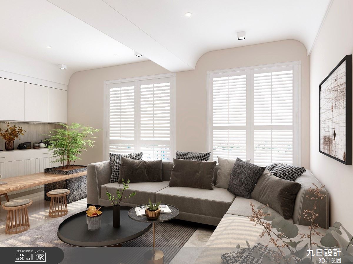 21坪新成屋(5年以下)＿混搭風客廳案例圖片＿九日室內裝修設計＿九日_50之7