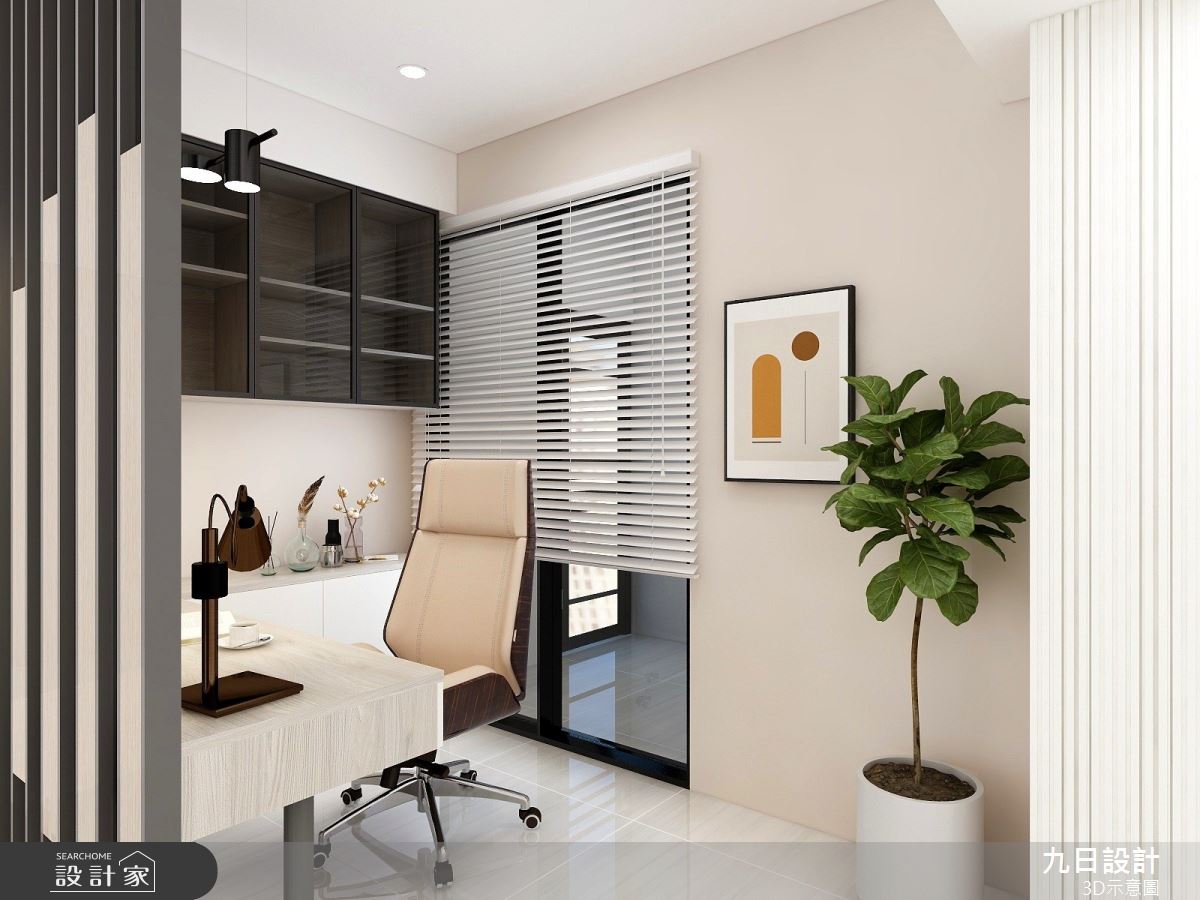 21坪新成屋(5年以下)＿混搭風書房案例圖片＿九日室內裝修設計＿九日_50之8