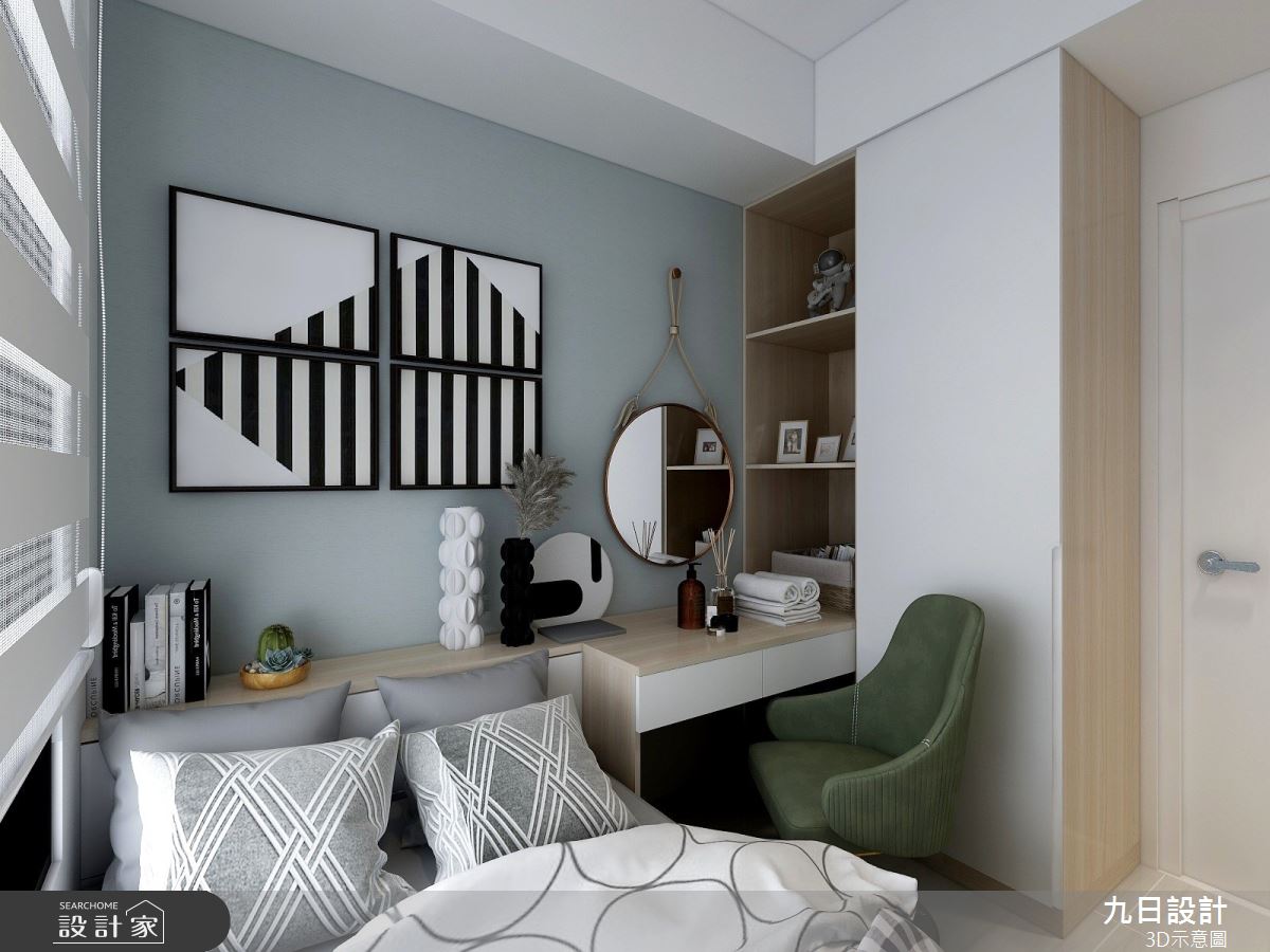 21坪新成屋(5年以下)＿混搭風客房案例圖片＿九日室內裝修設計＿九日_50之12