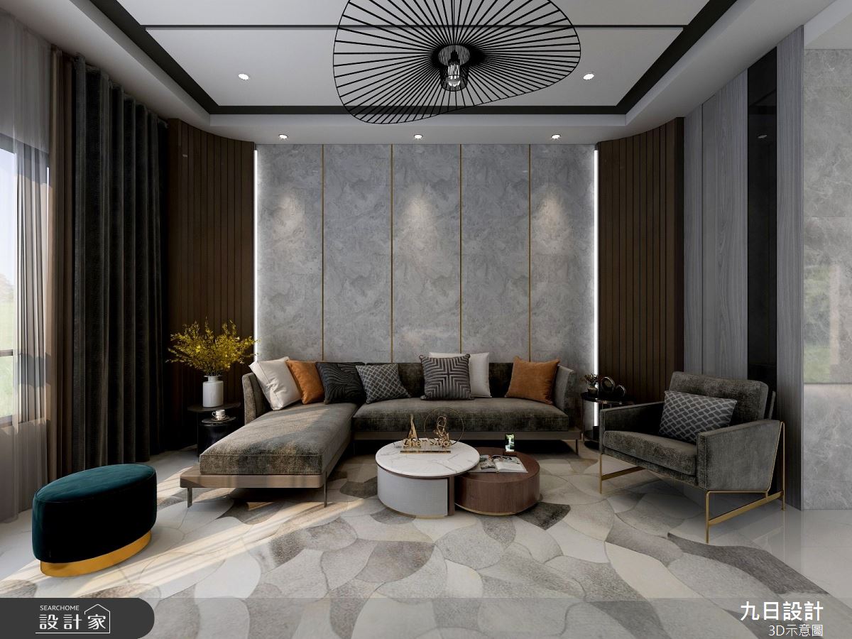 新成屋(5年以下)＿現代風客廳案例圖片＿九日室內裝修設計＿九日_51之5