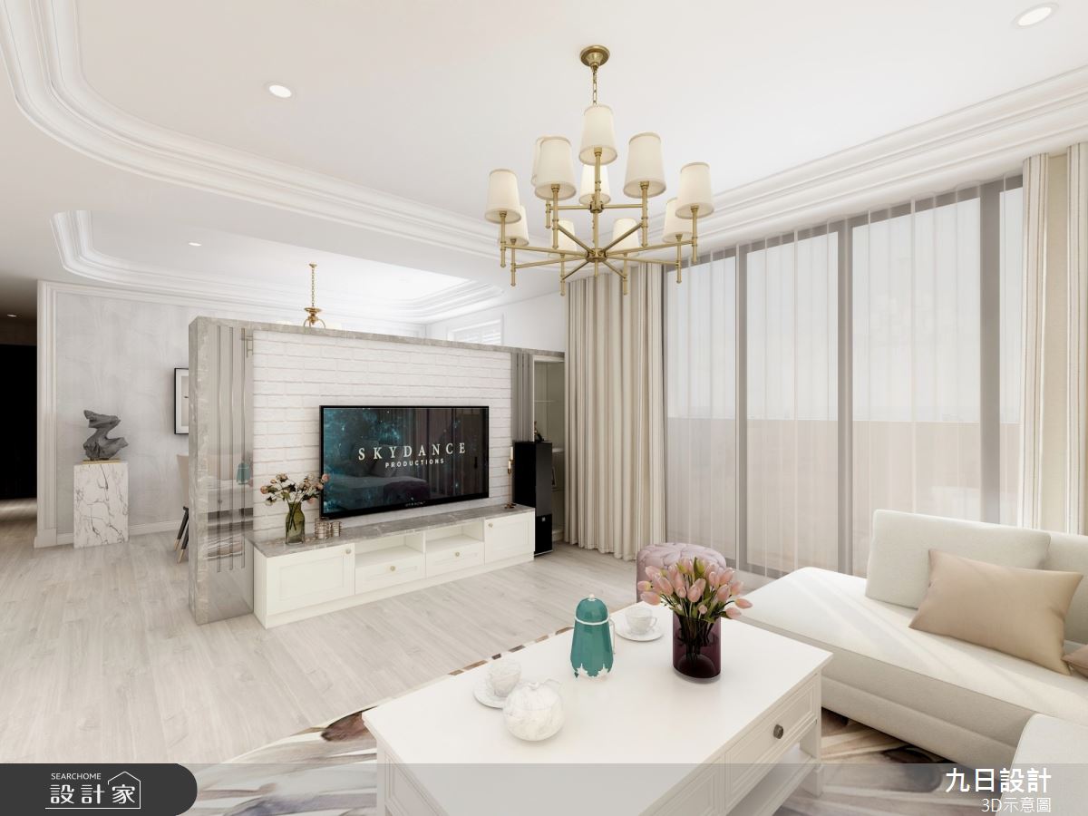 90坪新成屋(5年以下)＿混搭風客廳案例圖片＿九日室內裝修設計＿九日_52之2