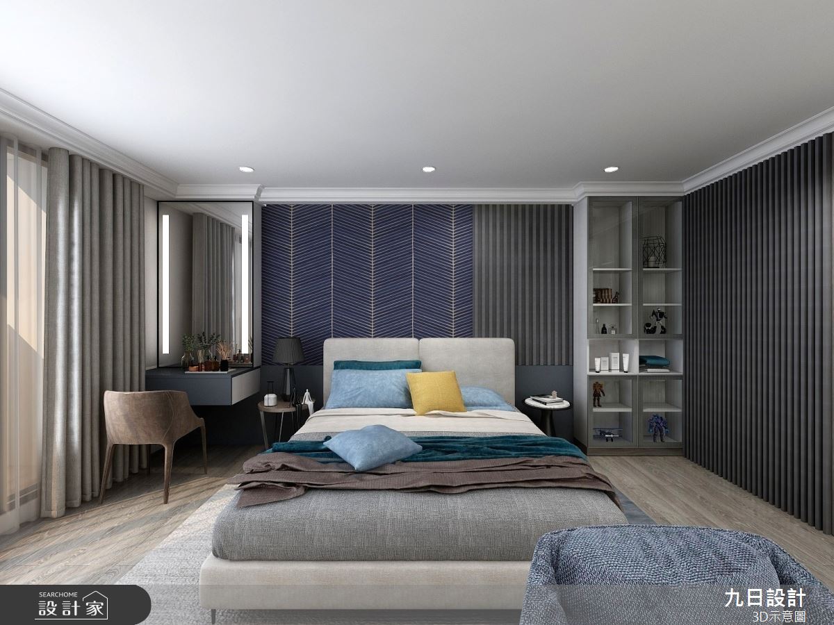 90坪新成屋(5年以下)＿混搭風臥室案例圖片＿九日室內裝修設計＿九日_52之9