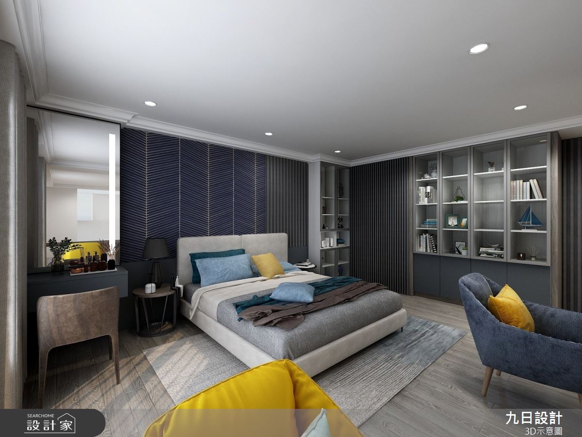 90坪新成屋(5年以下)＿混搭風臥室案例圖片＿九日室內裝修設計＿九日_52之10