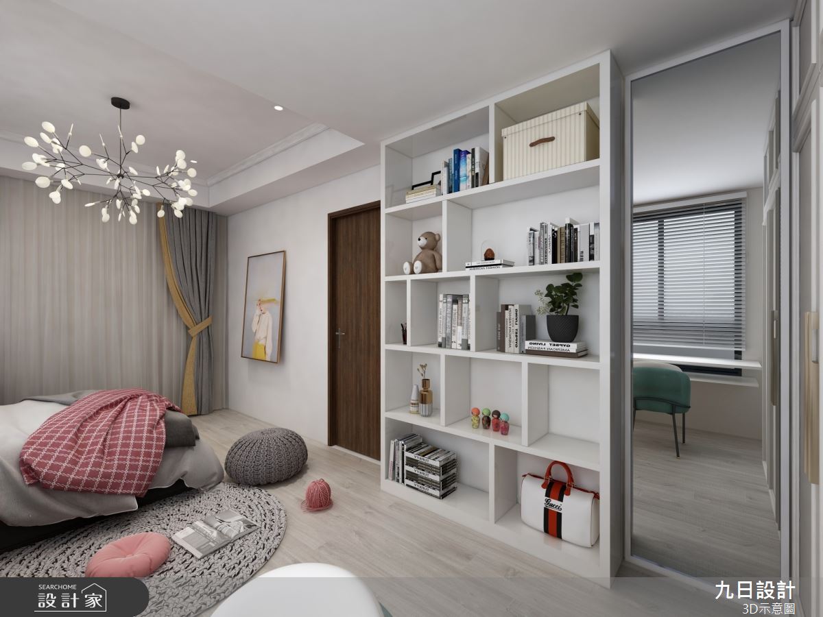 90坪新成屋(5年以下)＿混搭風臥室案例圖片＿九日室內裝修設計＿九日_52之13