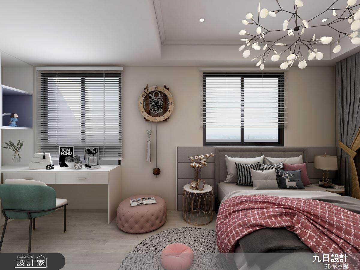 90坪新成屋(5年以下)＿混搭風臥室案例圖片＿九日室內裝修設計＿九日_52之12