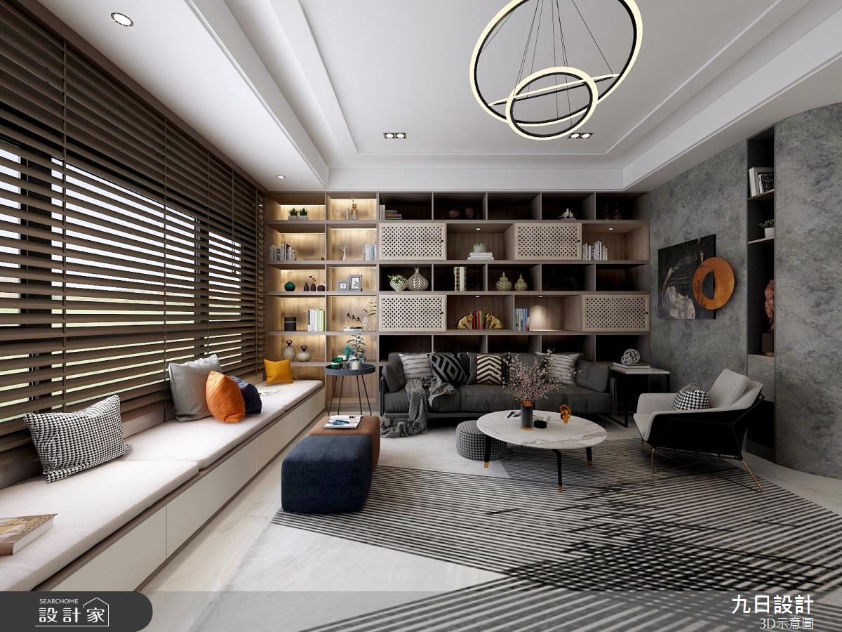 新成屋(5年以下)＿現代風客廳臥榻案例圖片＿九日室內裝修設計＿九日_53之1