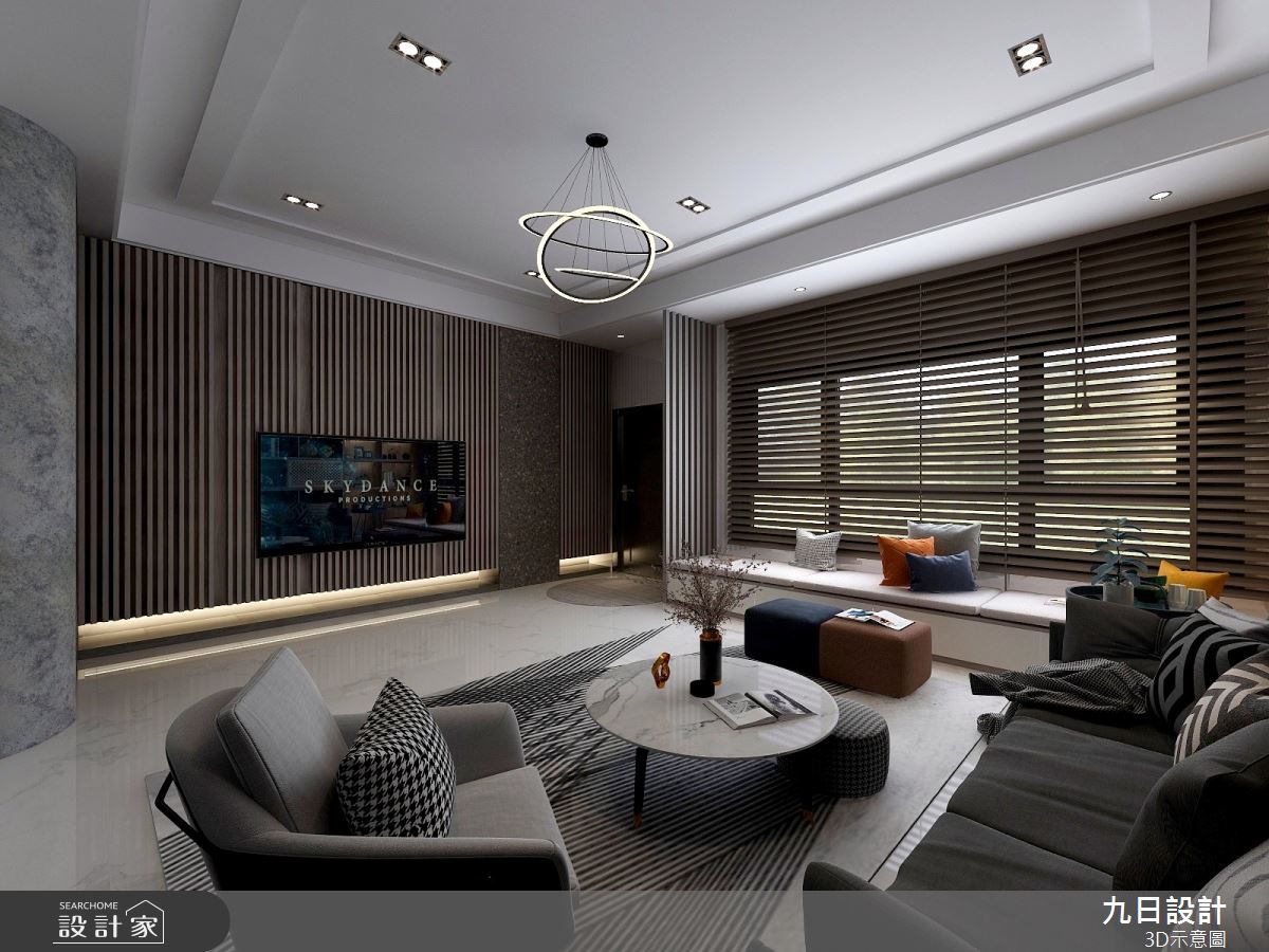 新成屋(5年以下)＿現代風客廳臥榻案例圖片＿九日室內裝修設計＿九日_53之3