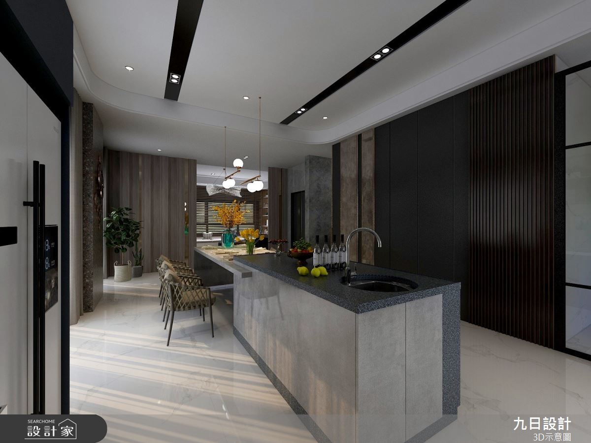 新成屋(5年以下)＿現代風餐廳廚房中島案例圖片＿九日室內裝修設計＿九日_53之7