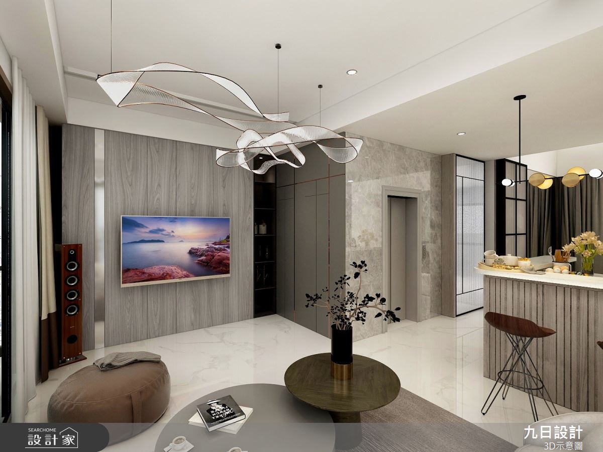 新成屋(5年以下)＿現代風客廳吧檯案例圖片＿九日室內裝修設計＿九日_53之17