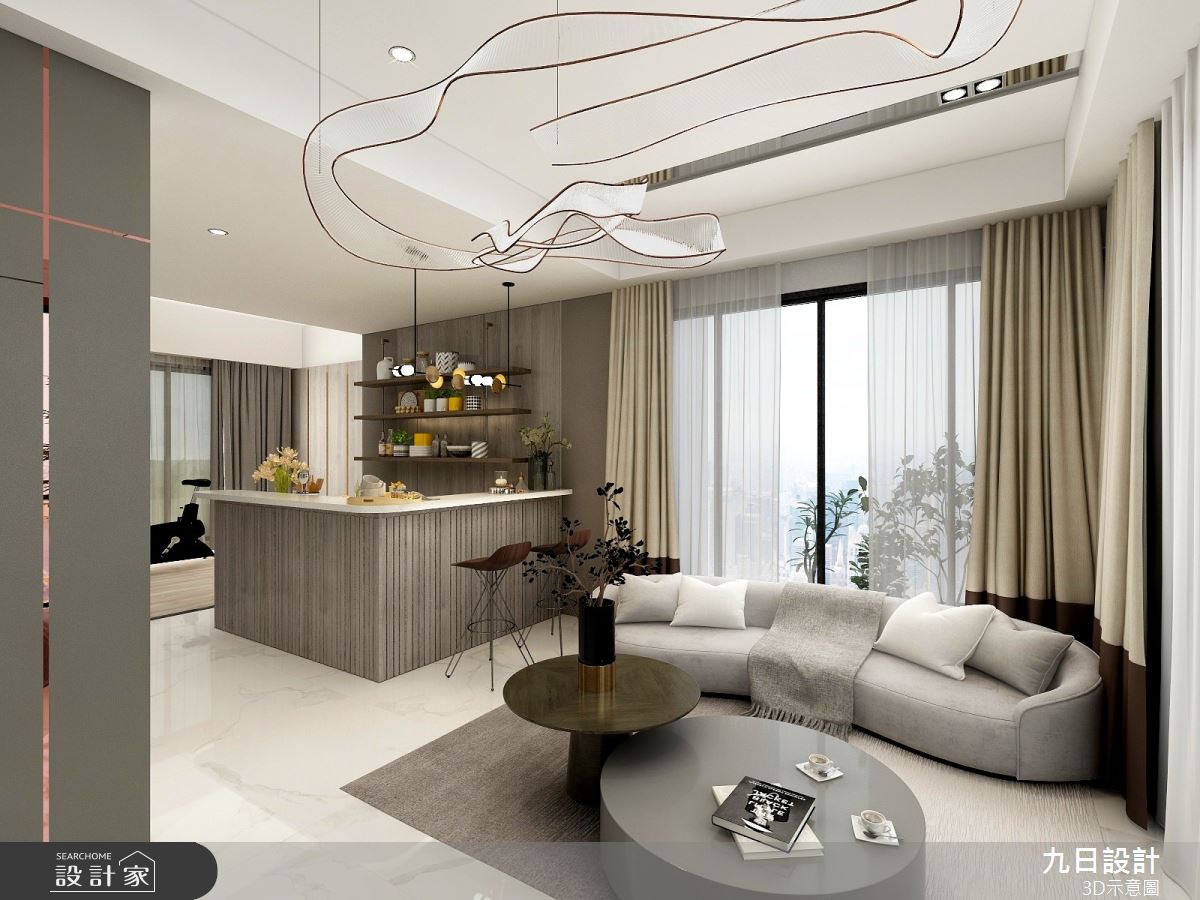 新成屋(5年以下)＿現代風客廳吧檯案例圖片＿九日室內裝修設計＿九日_53之19