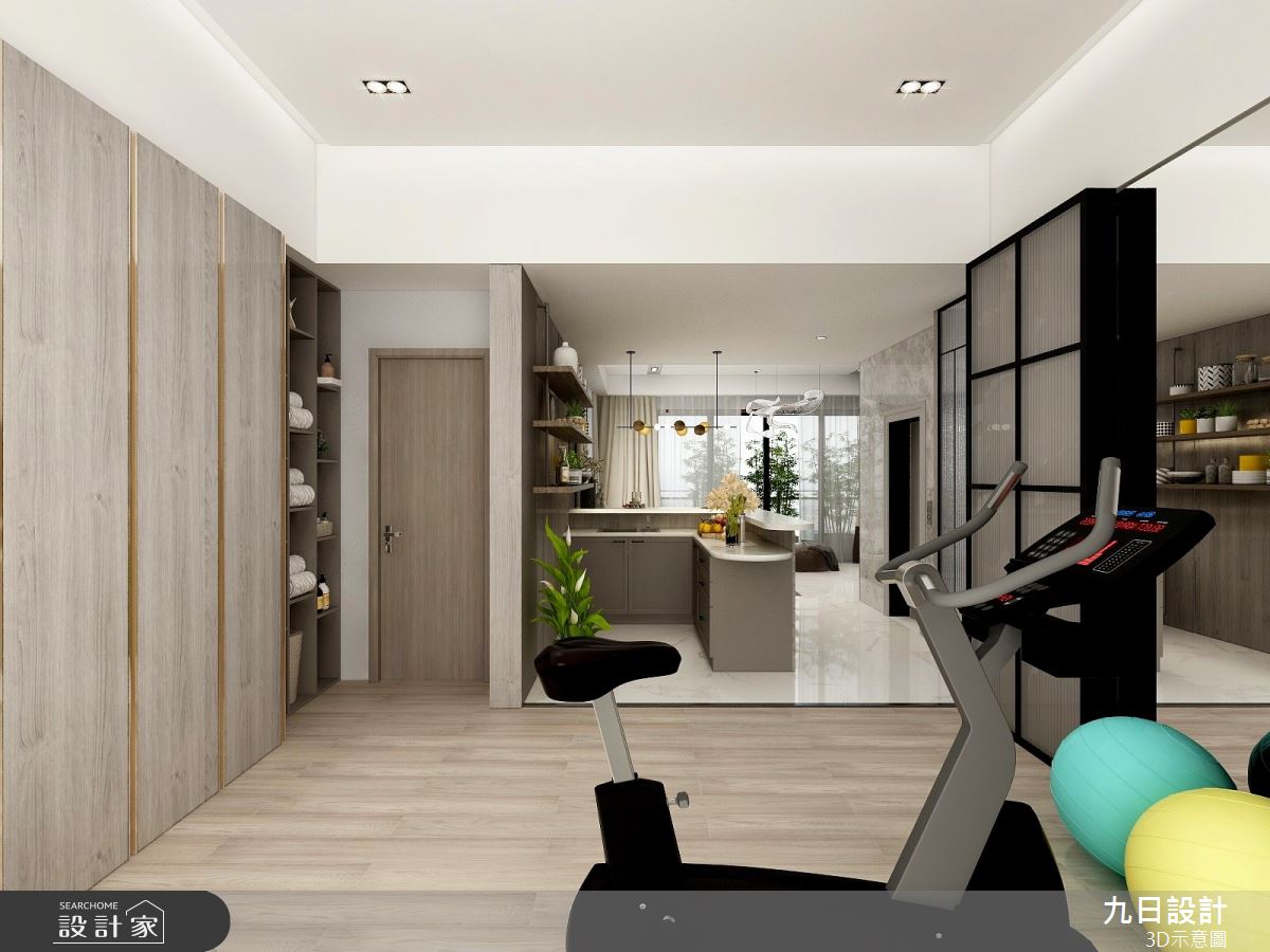 新成屋(5年以下)＿現代風吧檯家庭健身房案例圖片＿九日室內裝修設計＿九日_53之22