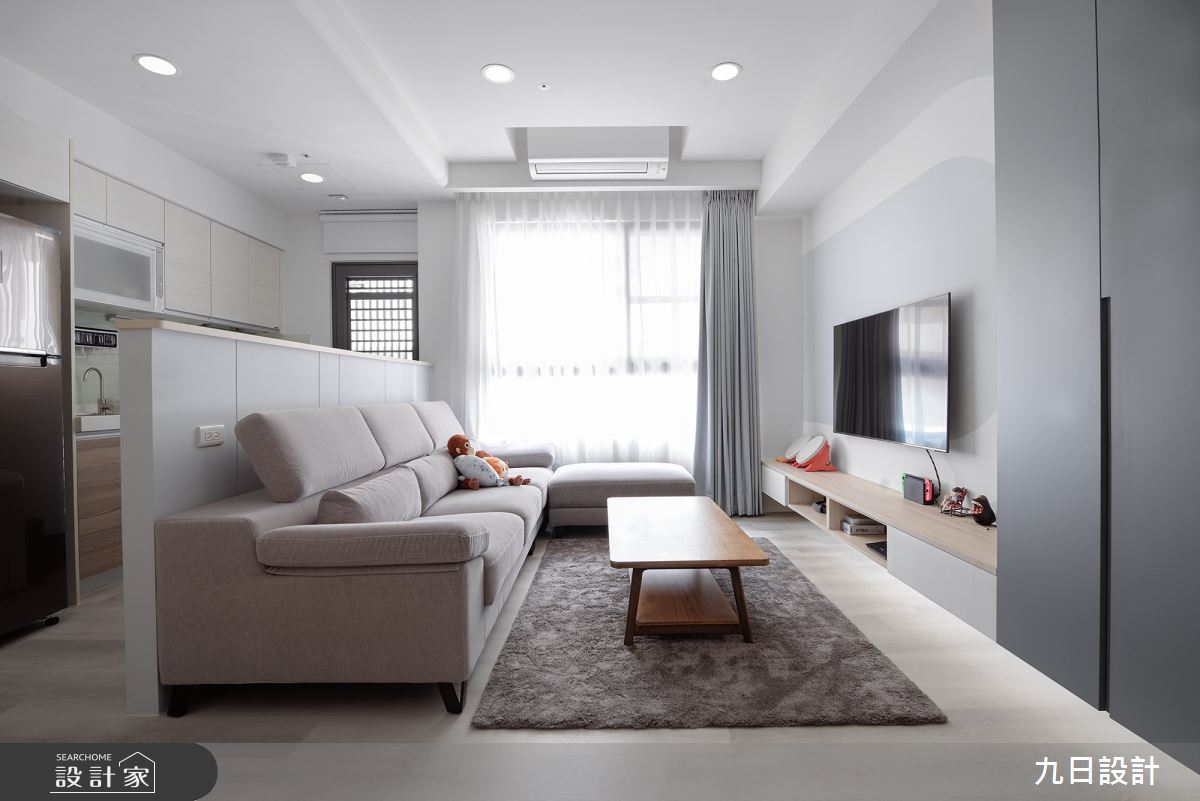 15坪新成屋(5年以下)＿北歐風客廳案例圖片＿九日室內裝修設計＿九日_55之8